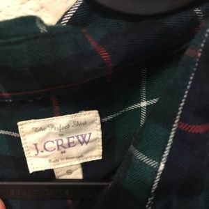 J. Crew Tops - J. Crew green plaid button down top J. Crew Tops - J. Crew green plaid button down top